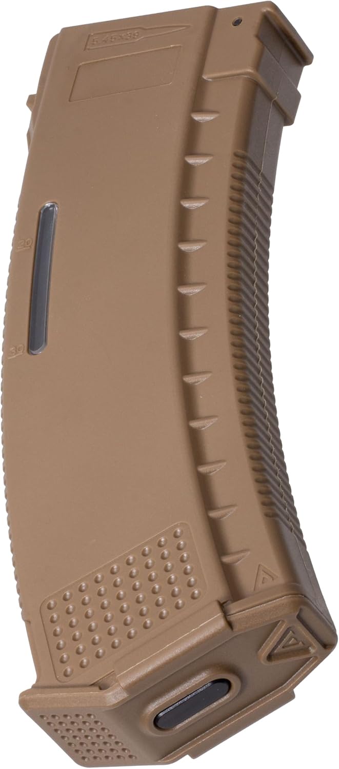 ARCTURUS TACTICAL Bakelite Airsoft AKM/AK74/AK12 Series 200 Round High Speed Mid-Cap Airsoft Magazine Tan