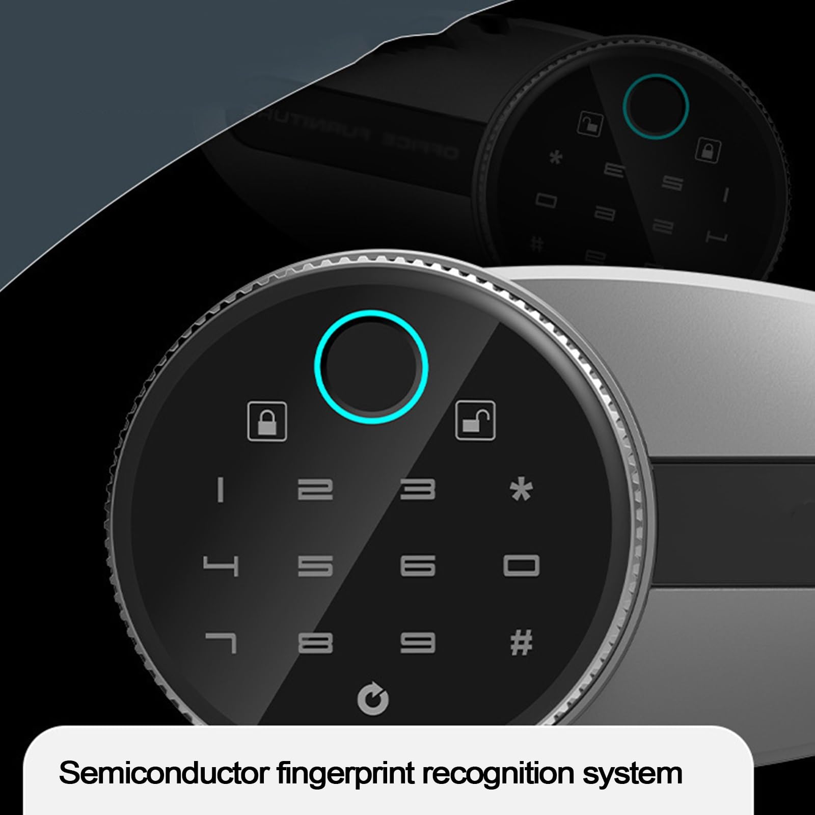 Caja Fuerte Ignifuga Suelo Acero Acero Caja Fuerte Inteligente con Huella Dactilar Control Remoto Por Wifi y Sistemas de Alarma Safe para el Hogar, Hotel y Oficina(Black)