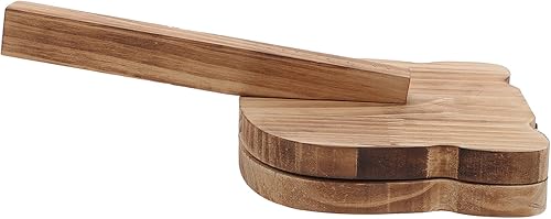 YARDWE Máquina manual de tortillas de madera prensa de taco prensa de masa herramientas de cocina