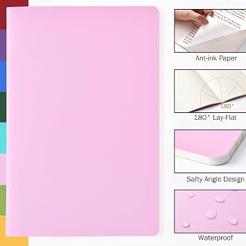 Notebook A5 - A5 Notebook with Premium Paper, Pack of 8, Classic Writing A5 Notebook Journal, 5.4