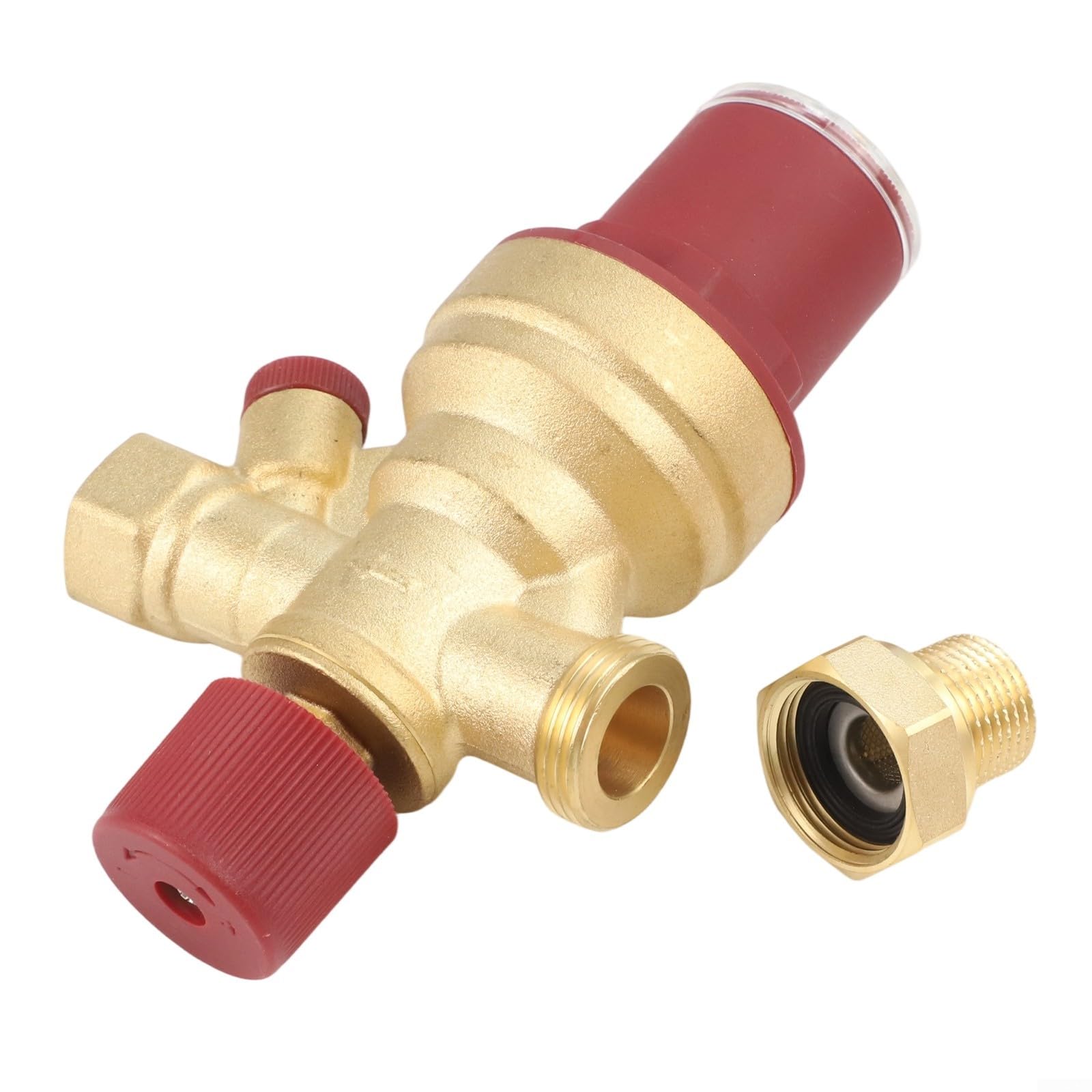 Valvola di riempimento automatica dell'acqua, regolatore di pressione, valvola di riduzione, valvola regolabile in rame con filtro, prevenzione del riflusso per sistemi di riscaldamento domestico
