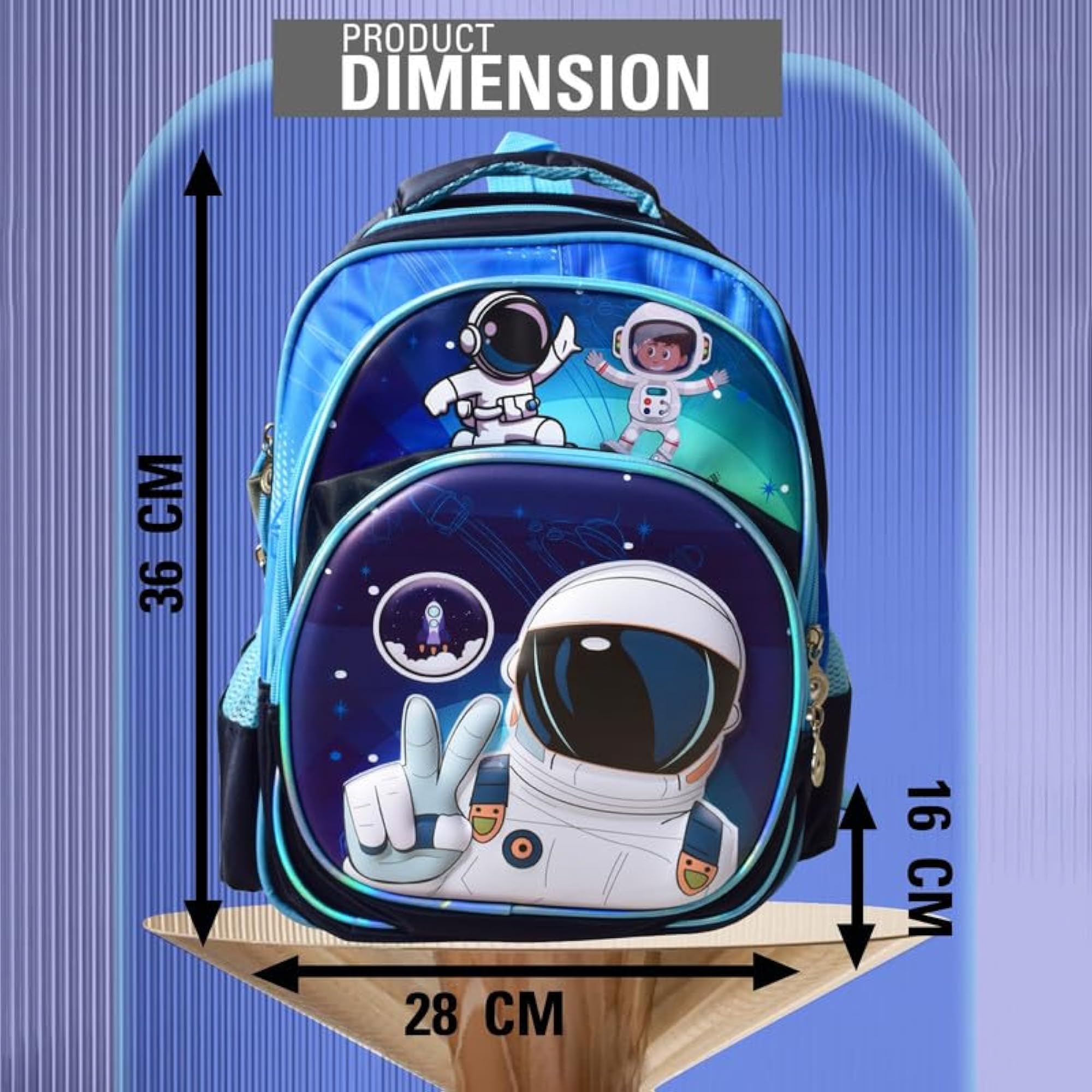 School Backpack | Honeycomb Design Soft Breathable Back Cushion