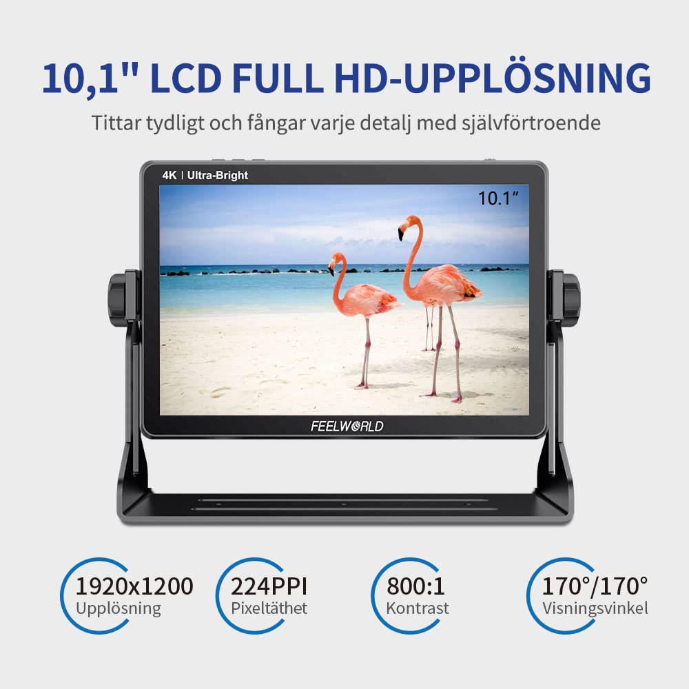 FEELWORLD LUT11S 10,1-calowy monitor pola aparatu, ekran