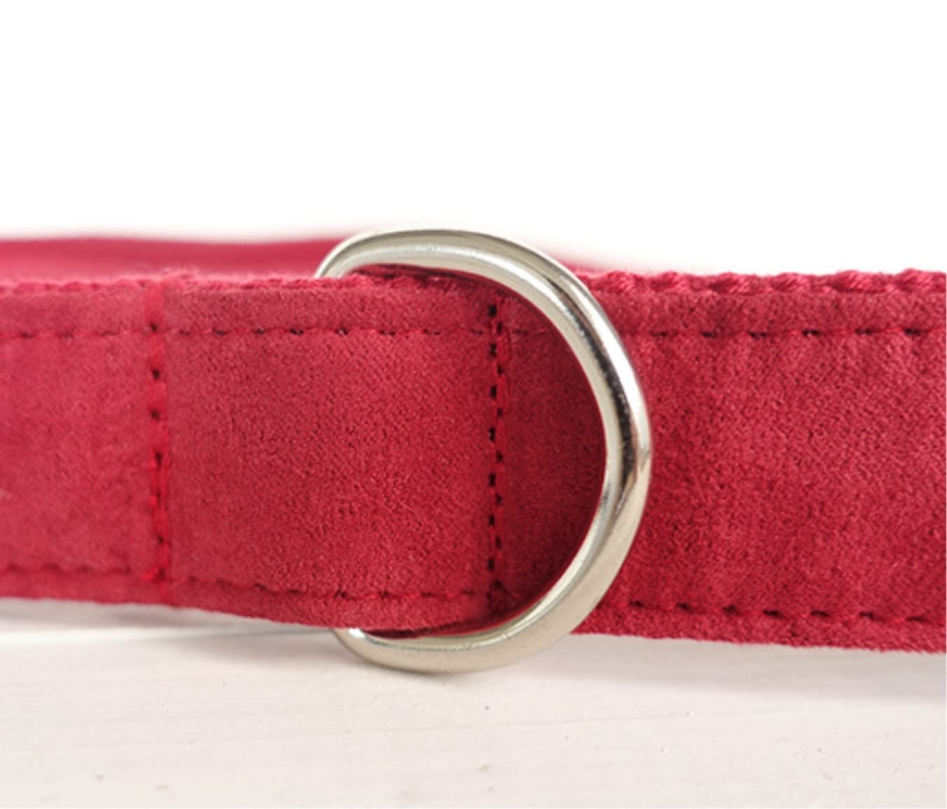 Guinzaglio per Cani Guinzaglio Per Collare Per Cani Regolabile In Poliestere Collare Per Collana Confortevole Forniture Per Animali Collare Per Cani Morbido Guinzaglio Addestramento (Color : Rot, Si