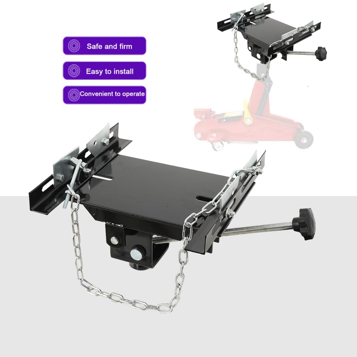 Adattatore Jack Trasmissione Regolabile 1/2 Ton Universale per Auto e Camion Leggeri