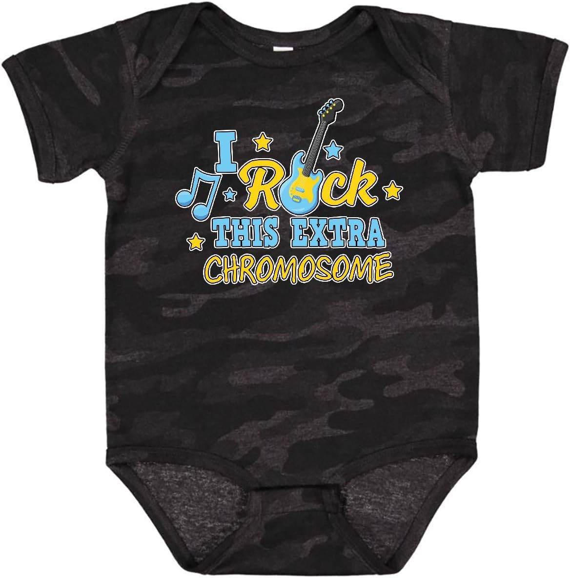 inktastic I Rock This Extra Chromosome Down Syndrome Awareness Baby Bodysuit