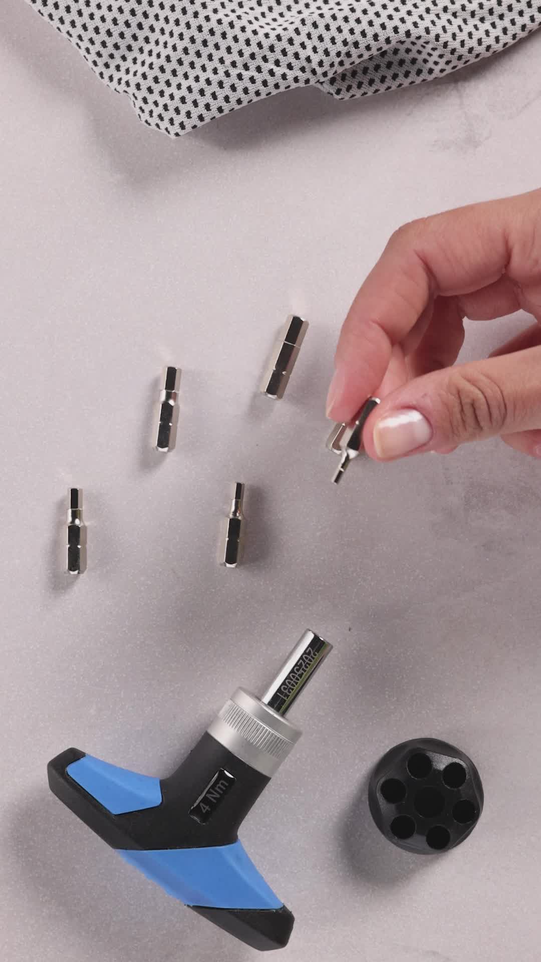 Coffret Clé Dynamométrique, Embout 3 Douilles Téflon