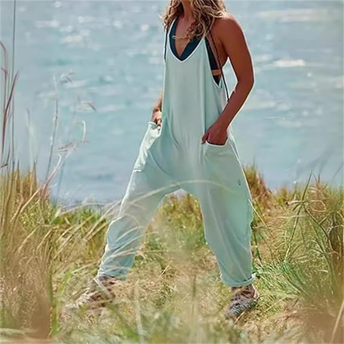Lunetta Schwangerschafts-Jumpsuit, Lunetta Schwangerschafts-Overall, Oversize-Jumpsuits - Mutterschaft & Postpartum