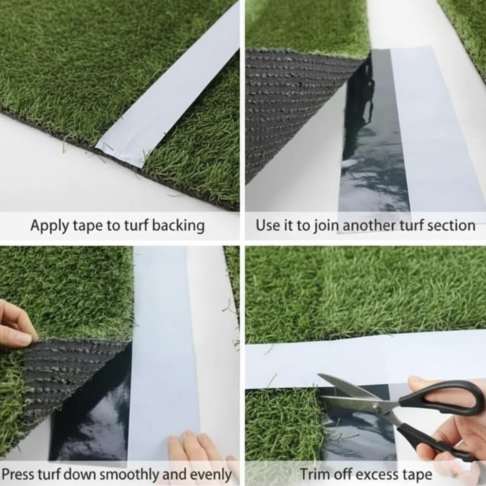 Suinga Bande de Jonction pour Gazon Artificiel 30 cm x 30 m | Bande de Raccord Intérieur et Extérieur pour Gazon Synthétique