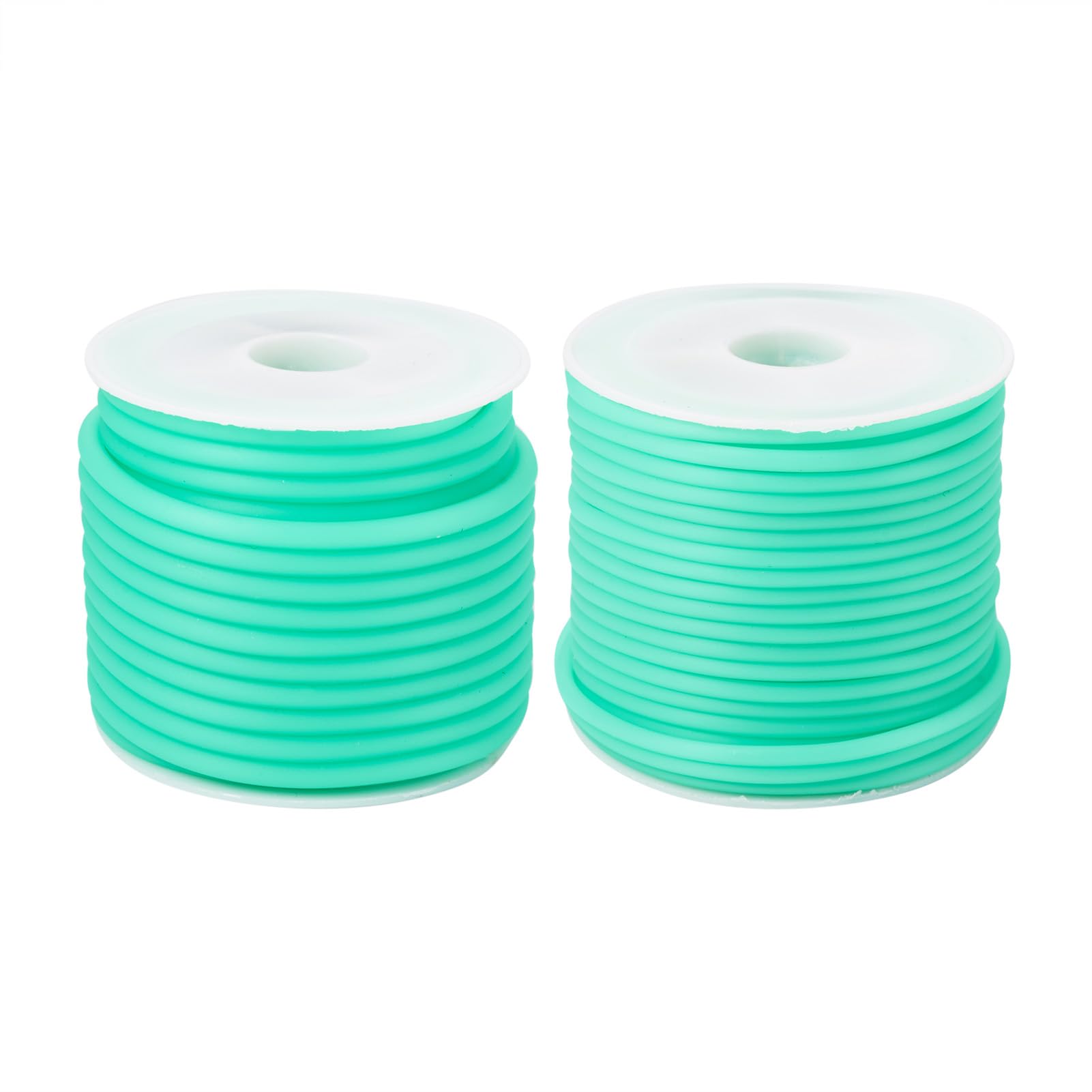 Spritewelry 15M Hollow Pipe PVC Tubular Rubber Cord Silicone Tube Cords Thread Rope for Knitting Necklace Bracelet Keychain Jewelry Making 2-3mm Green โ image 1