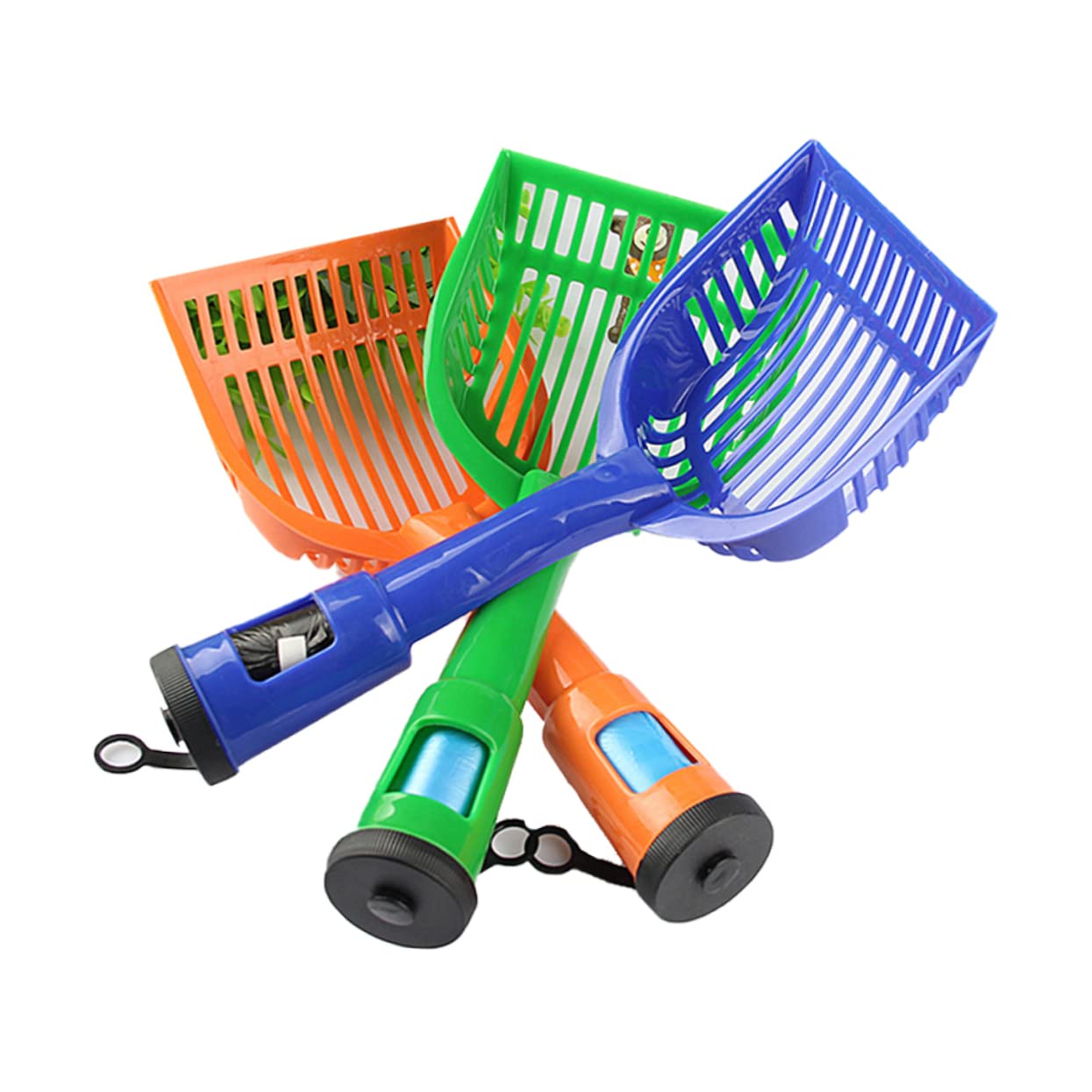 POPETPOP 3pcs Cat Litter Scoop Cat Sand Poop Pet Cleaning Sift Shovel