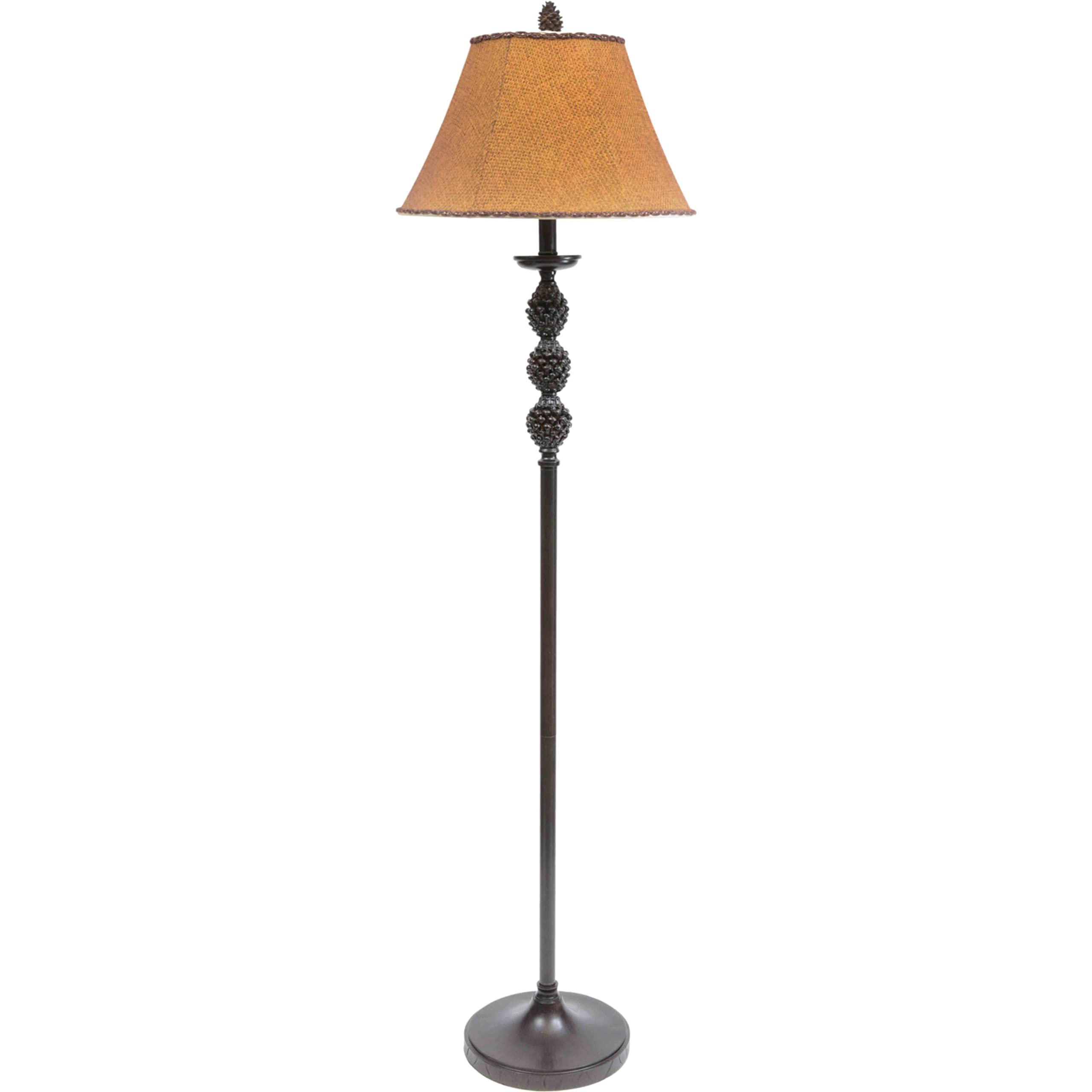 Tree Branch Floor Lamp Glass Lantern Night Light Rustic Cabin Lodge
