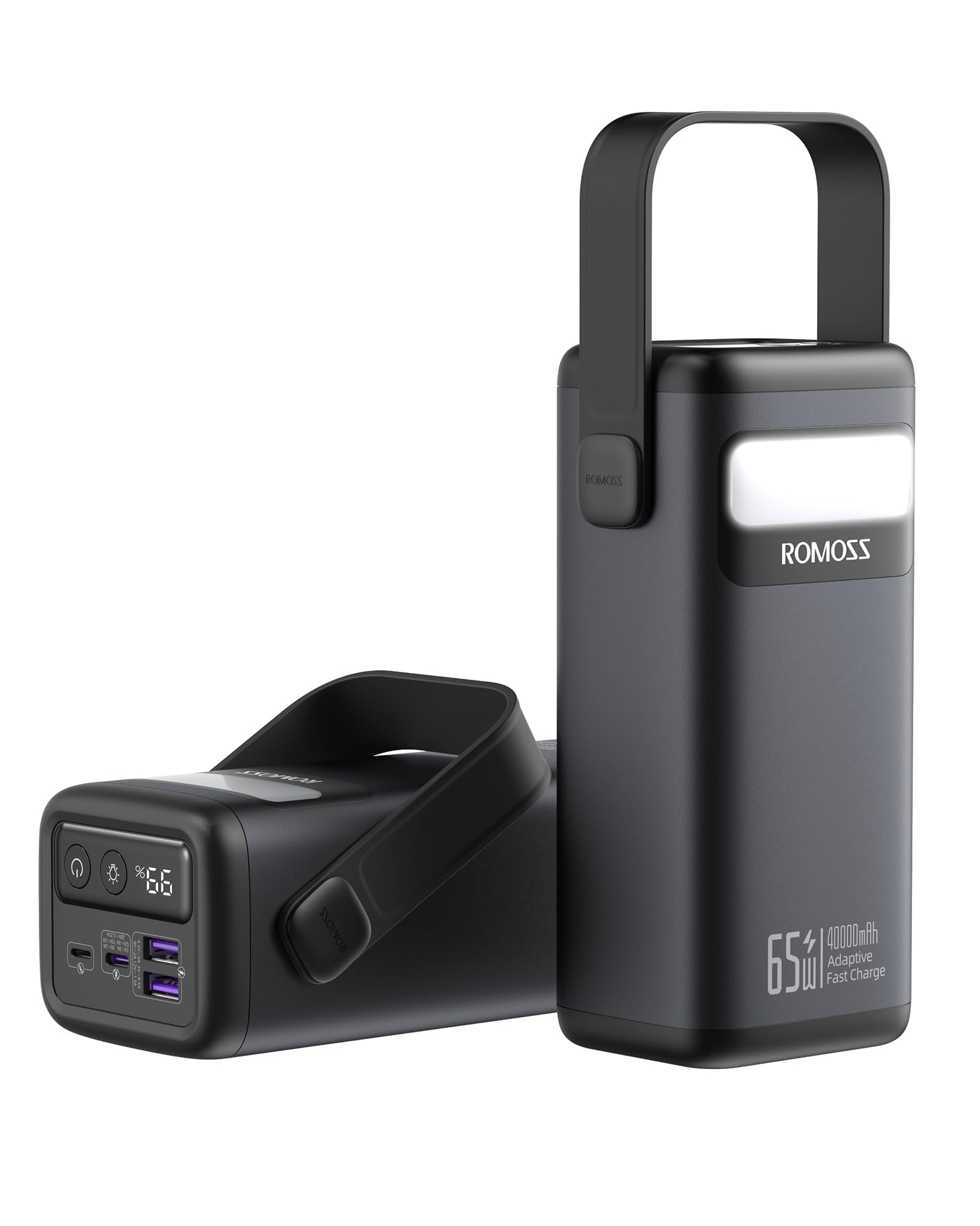 ROMOSSPower Bank, 40,000mAh 65W Portable Charger for Laptop, Fast Charging USB C Battery Pack with 3 outputs for MacBook, IPad, Dell, HP, Notebook, Switch, iPhone, Galaxy and More