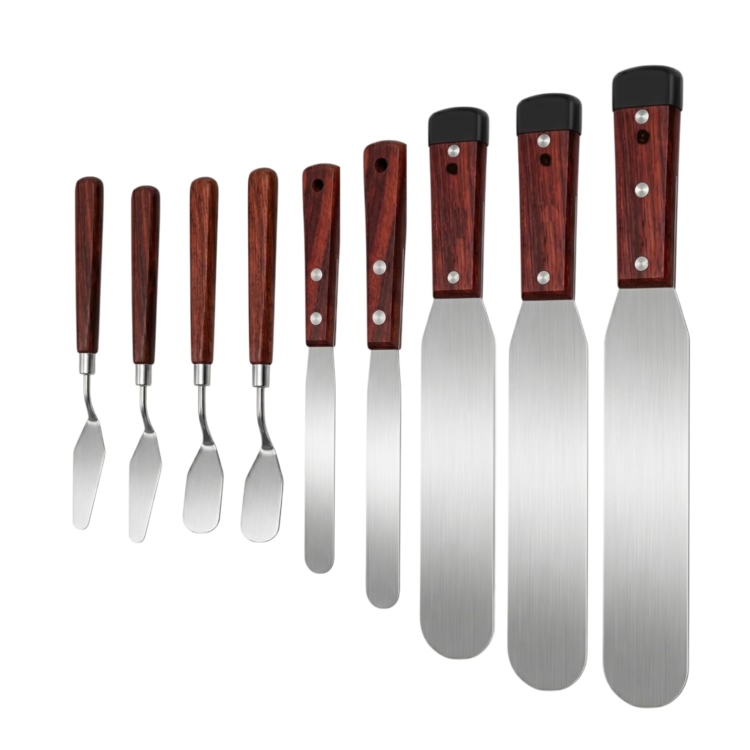 5-Piece Essential Caulk Spatula Set with Wooden Handle — Amazon image 8