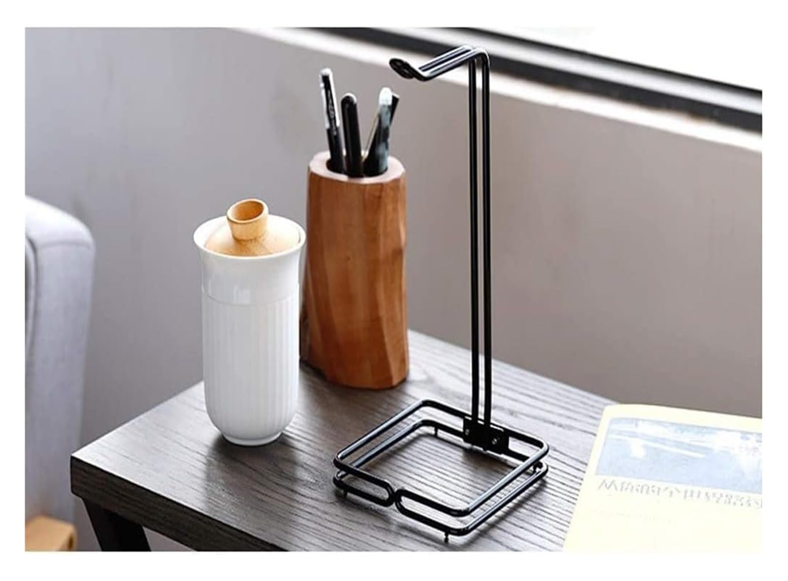 Metalowy Stojak Słuchawkowy, Uchwyt Biurkowy