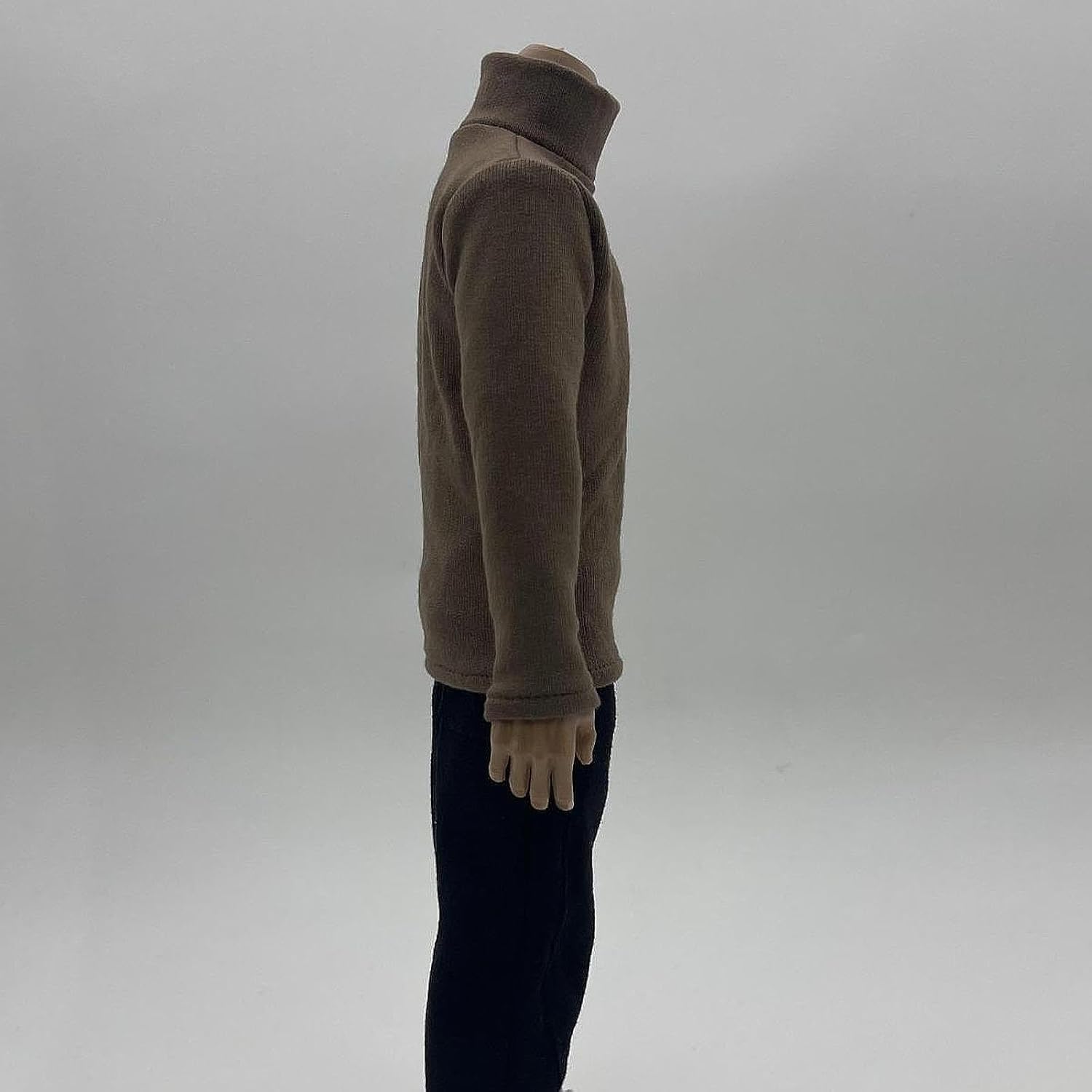 1:6 Scale Doll Clothing Set for 12'' BJD Figure with Sweater and Cargo Pants, Dark Brown