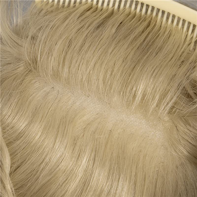 Miniatura 5 de LLWear toupee - Peluca de cabello humano para hombre, 8 x 10 pulgadas, gorra de encaje francés completo, sistema de reemplazo de pelucas para