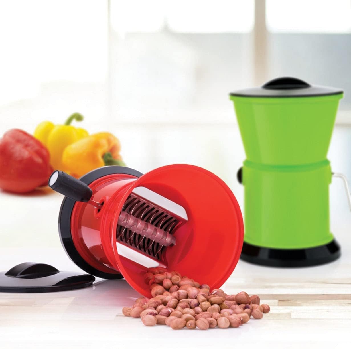 Vegetable & Dry Fruit Cutter Stainless Steel Blade Slicer & Shredder Easy Salad Maker & Food Prep Tool Durable Safe & Efficient Kitchen Gadget for Fruits & Veggies