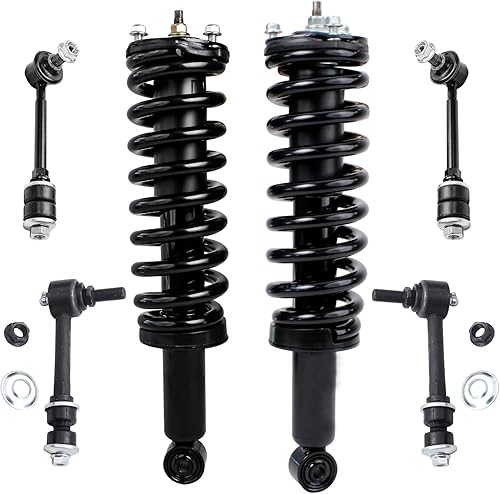 Miniatura 192 de Detroit Axle - Kit de puntales delanteros de 6 piezas para Chevrolet Aveo Aveo5 Pontiac G3 Wave, barra estabilizadora, varillas de acoplamiento