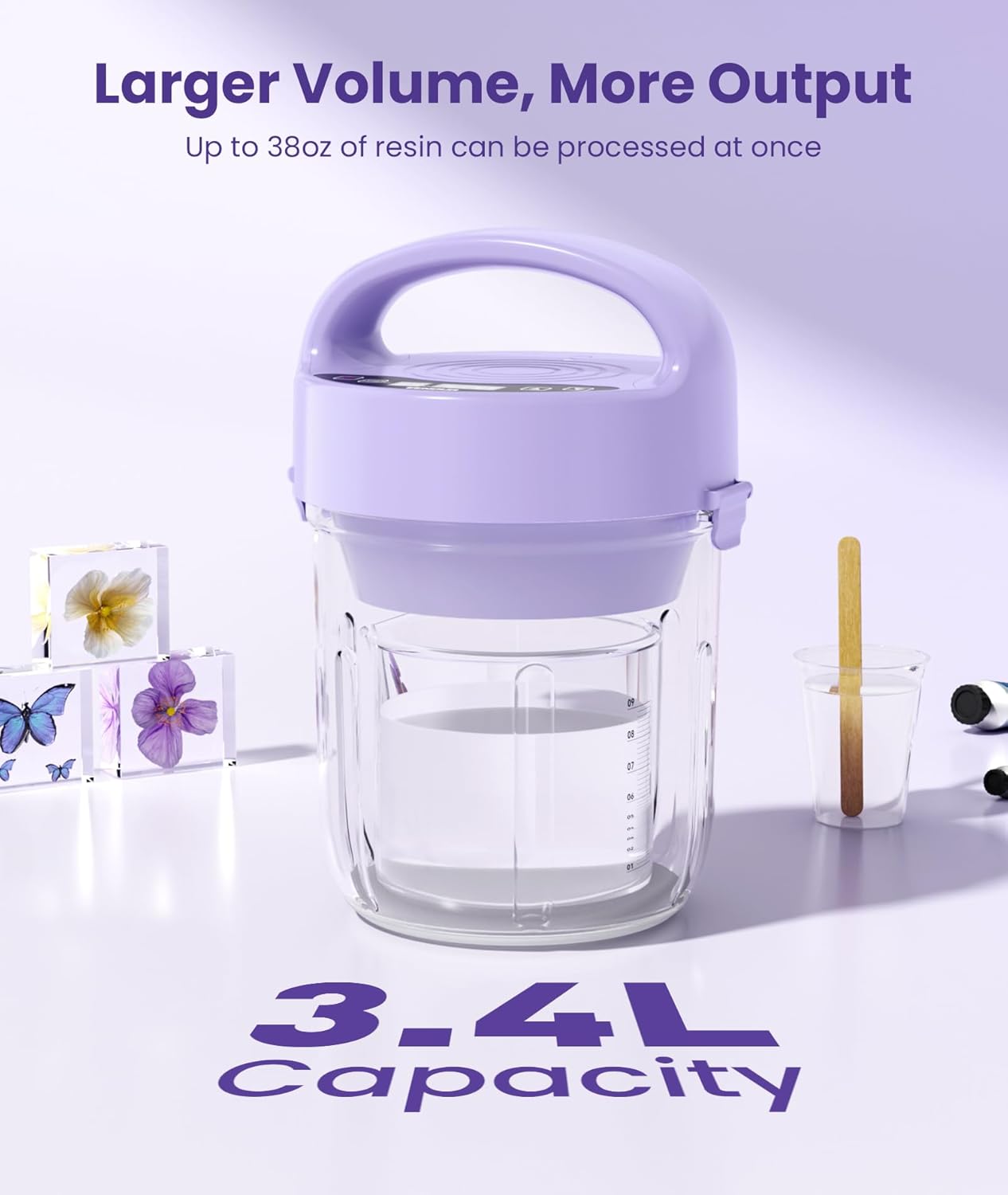 EENOUR HM2319 showing 3.4L capacity