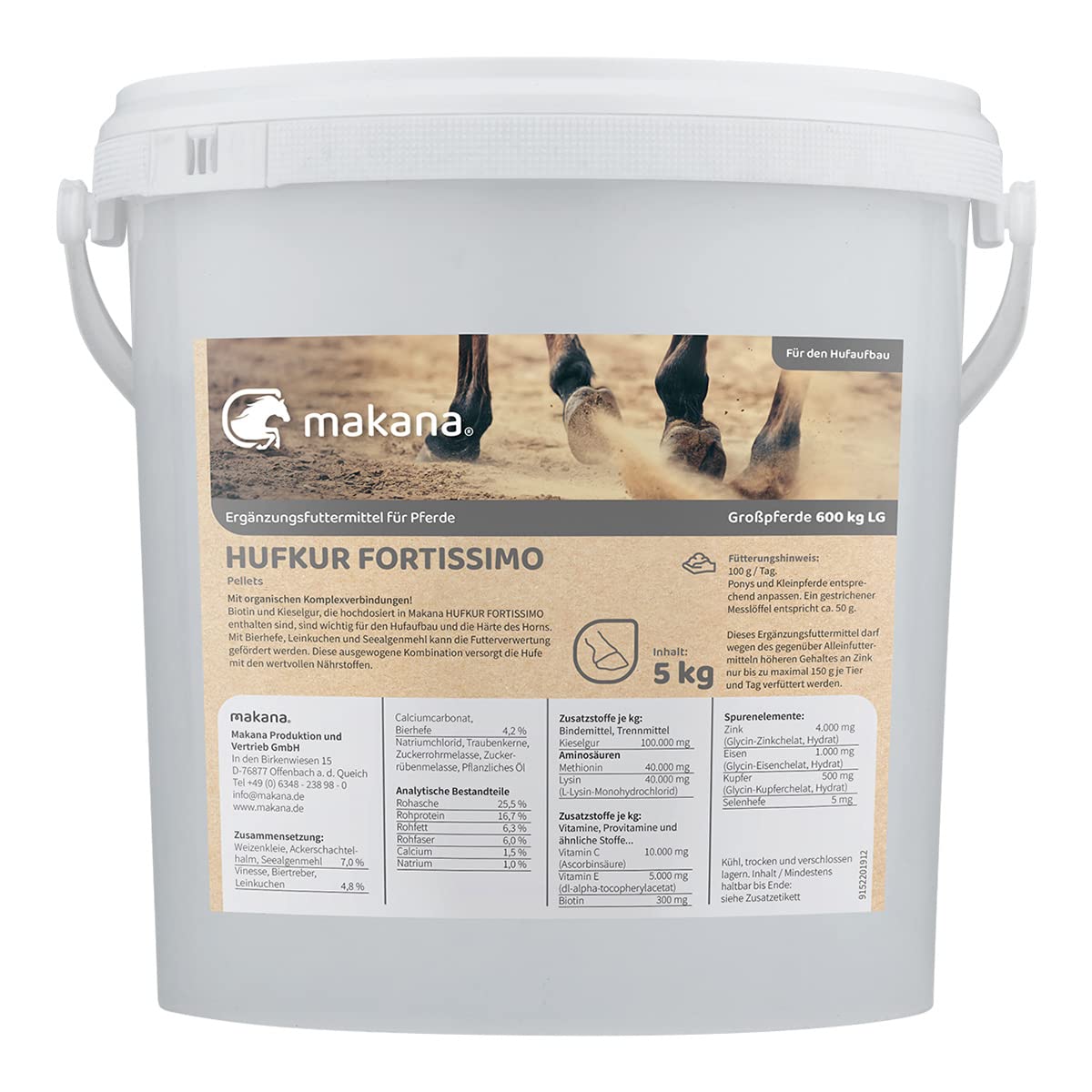 Makana Fortissimo kuracja na pellety, wiadro 5 kg