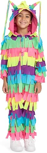 Tipsy Elves Disfraz de Piñata de Halloween para niños, brillante y divertido mono de Piñata multicolor para niños y niñas