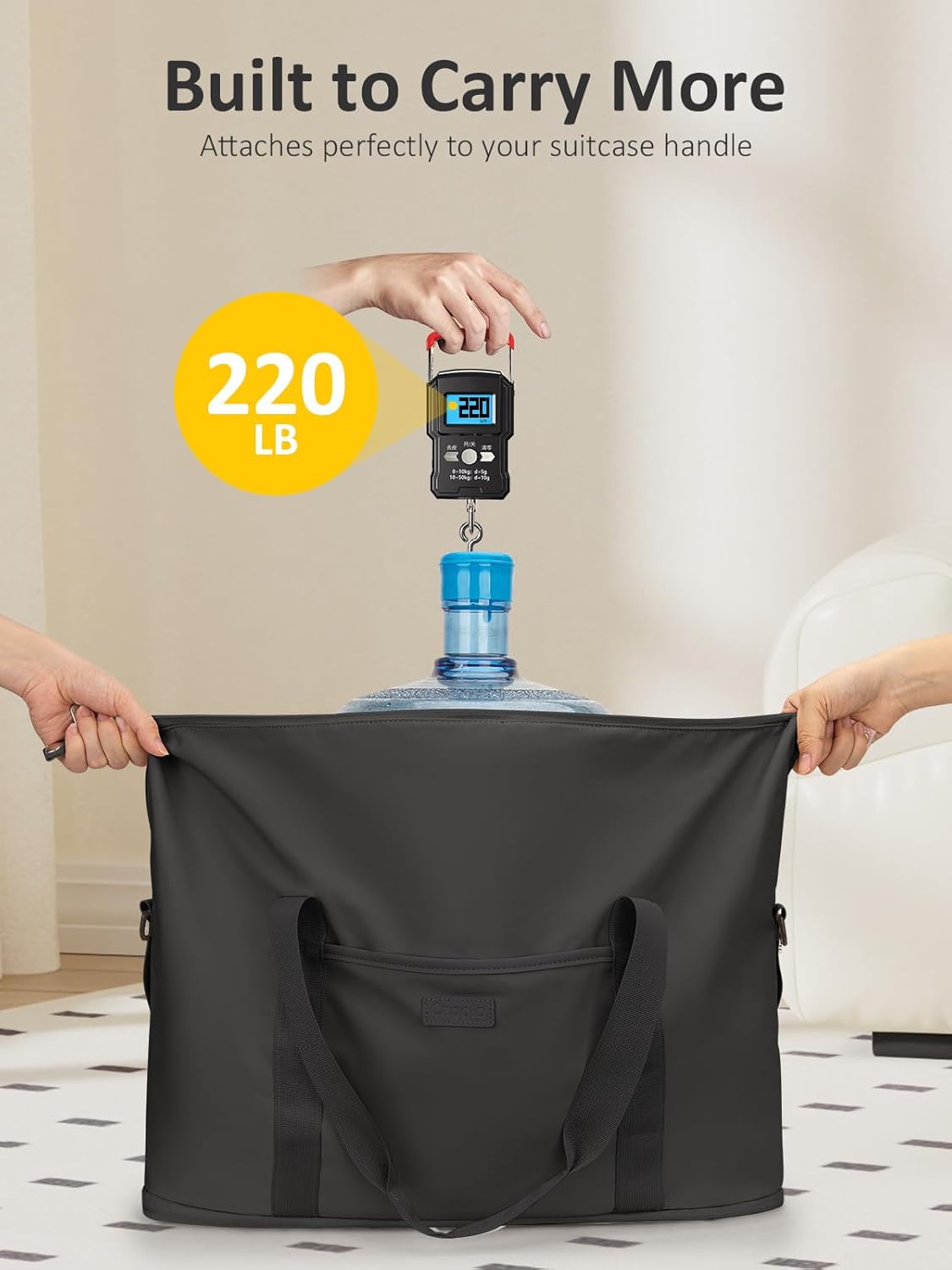 Expandable Travel Duffle Bags Weekender Overnight Bags for Women Men Hospital Bag for Women Labor Delivery with Toiletry Bag Waterproof - Image 7