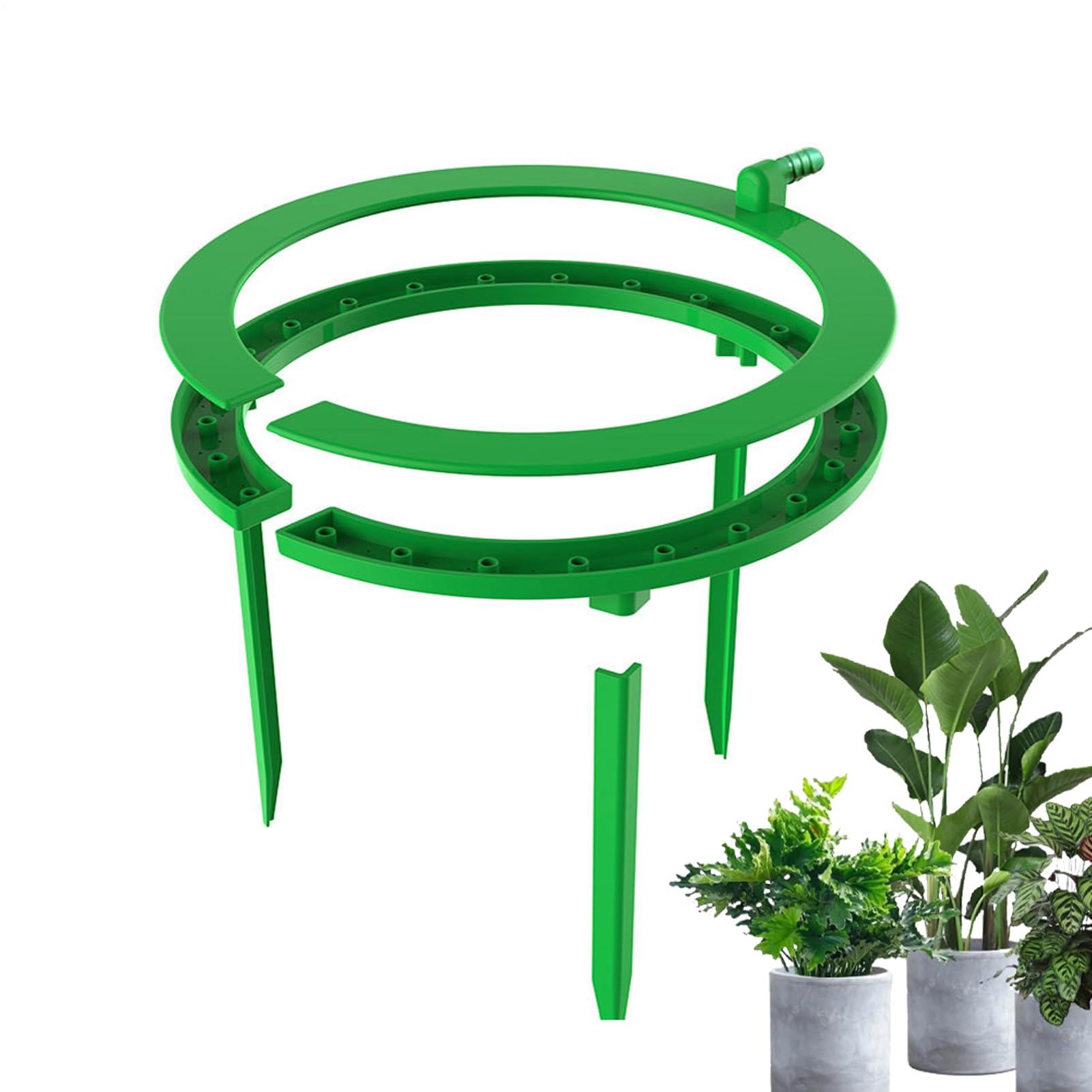 Drip Irrigation Ring | Irrigation Halo Ring,Hydration Tool Emitters for Efficient Corridor Courtyard Greenhouse Outdoor Garden Balcony Patio Lawn