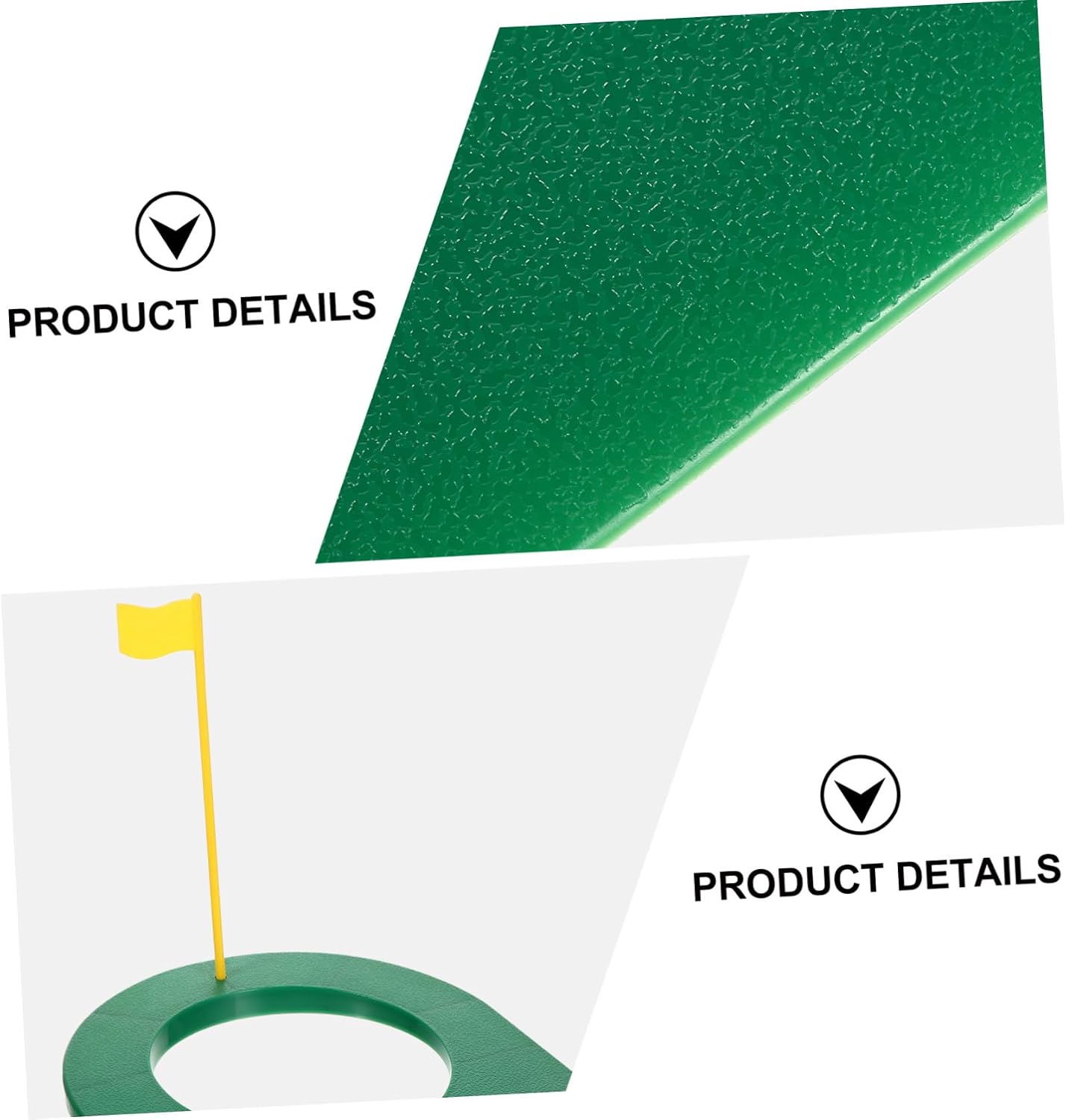 YARNOW Push Rod Plate Cart Game Course Tees Machine Track Cup Goal Portable Putting Training Equipment Grip