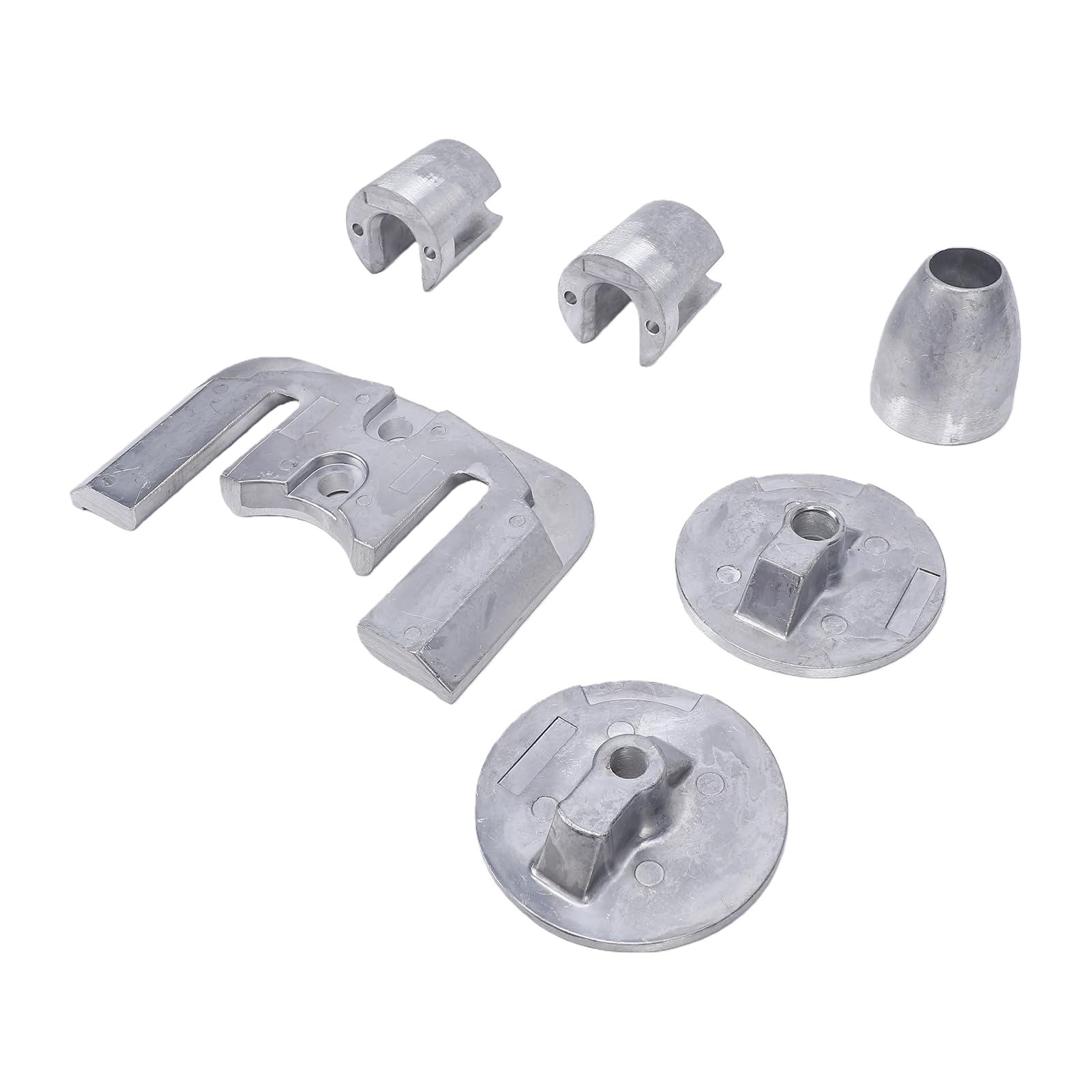 Garsent Kit di Anodo in Alluminio di Ricambio per Motori Entrofuoribordo Mercruiser Bravo 3 III 2004+ - 888761Q02 888761Q04 CMBRAVO3KITA, Set Completo con Piastra di Cavitazione, Correttore di