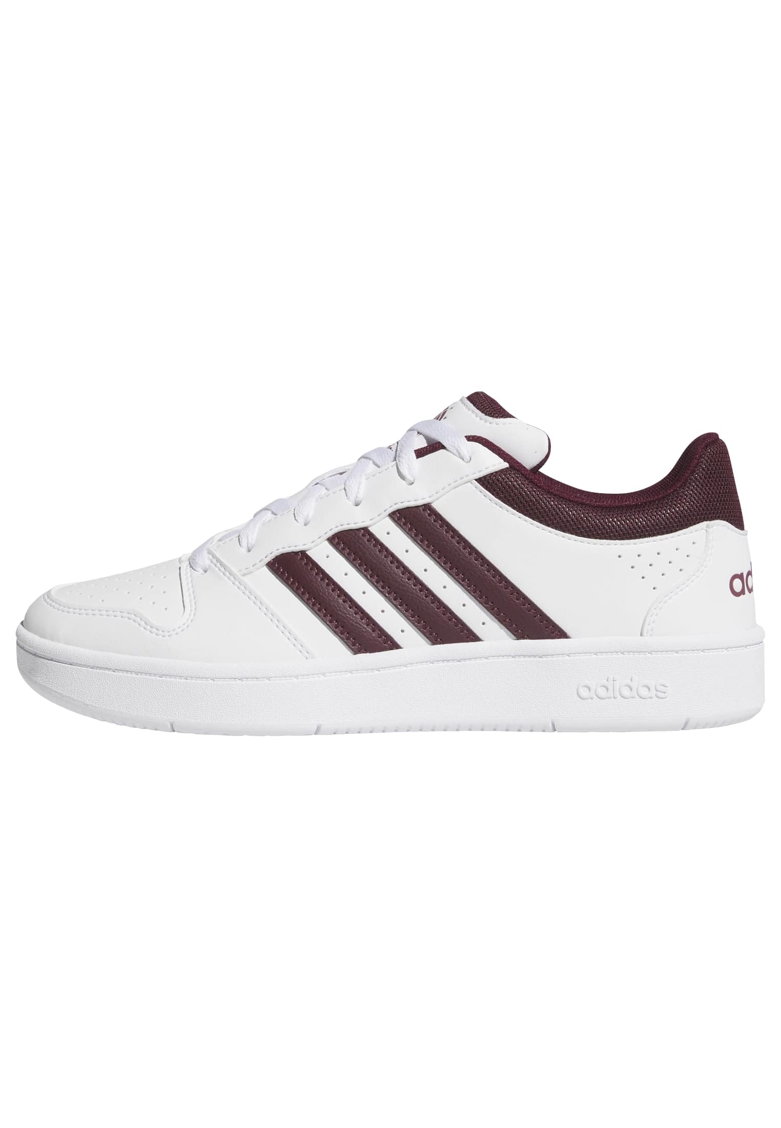 adidas Men's Hoops Classic Shoes, FTWR White/Maroon/FTWR White, 8.5 UK