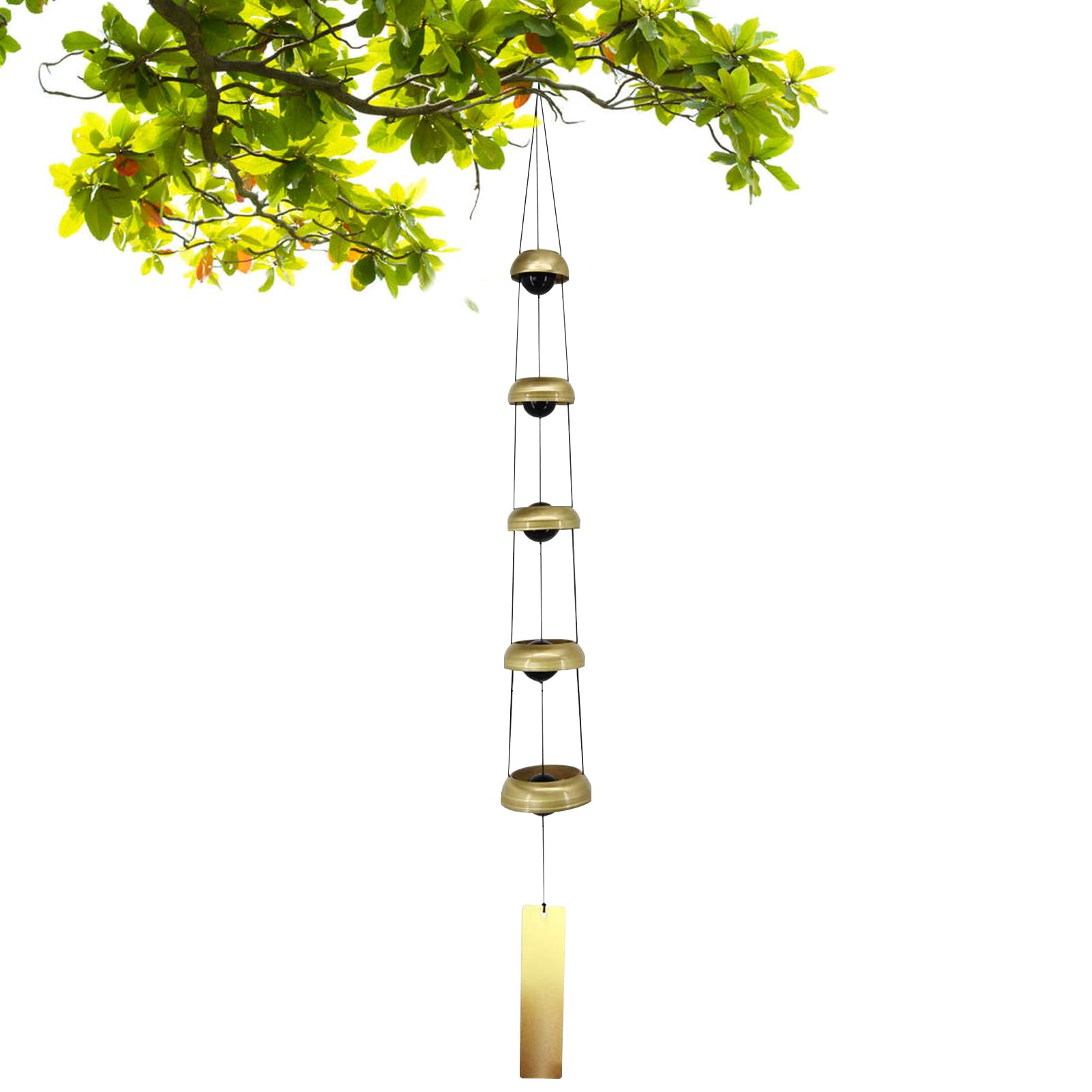 Carillon à vent pour extérieur en cuivre pour terrasse et jardin