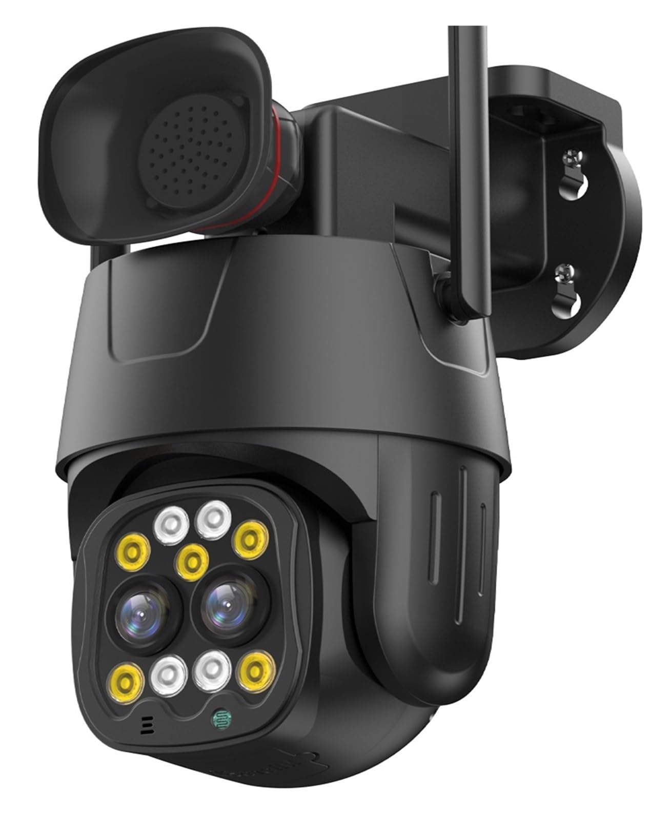 CVFRDD 4G Sim Card IP Camera 4K 8MP Dual Lens 8X Zoom Camera Outdoor Security PTZ Cam 4MP Auto Tracking Video Surveillance(4MP 4G Add 64GB)