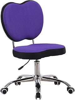 DESK CHAIR Sillas de Escritorio Levantables Y Giratorias Estudio para Niños Estudiante Inicio Computadora Escritorio Parte Posterior Escritura Sentada Corrección de Postura sin Pasamanos,Púrpura
