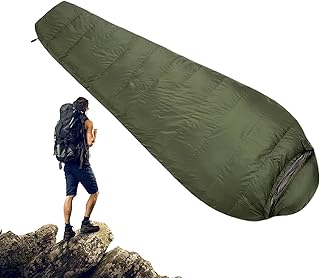 Nybhyjka Sleeping Bags for Adults,Down Sleeping Sack for Winter, Adult Camp Bag | Lightweight and Waterproof Hiking Backpa...