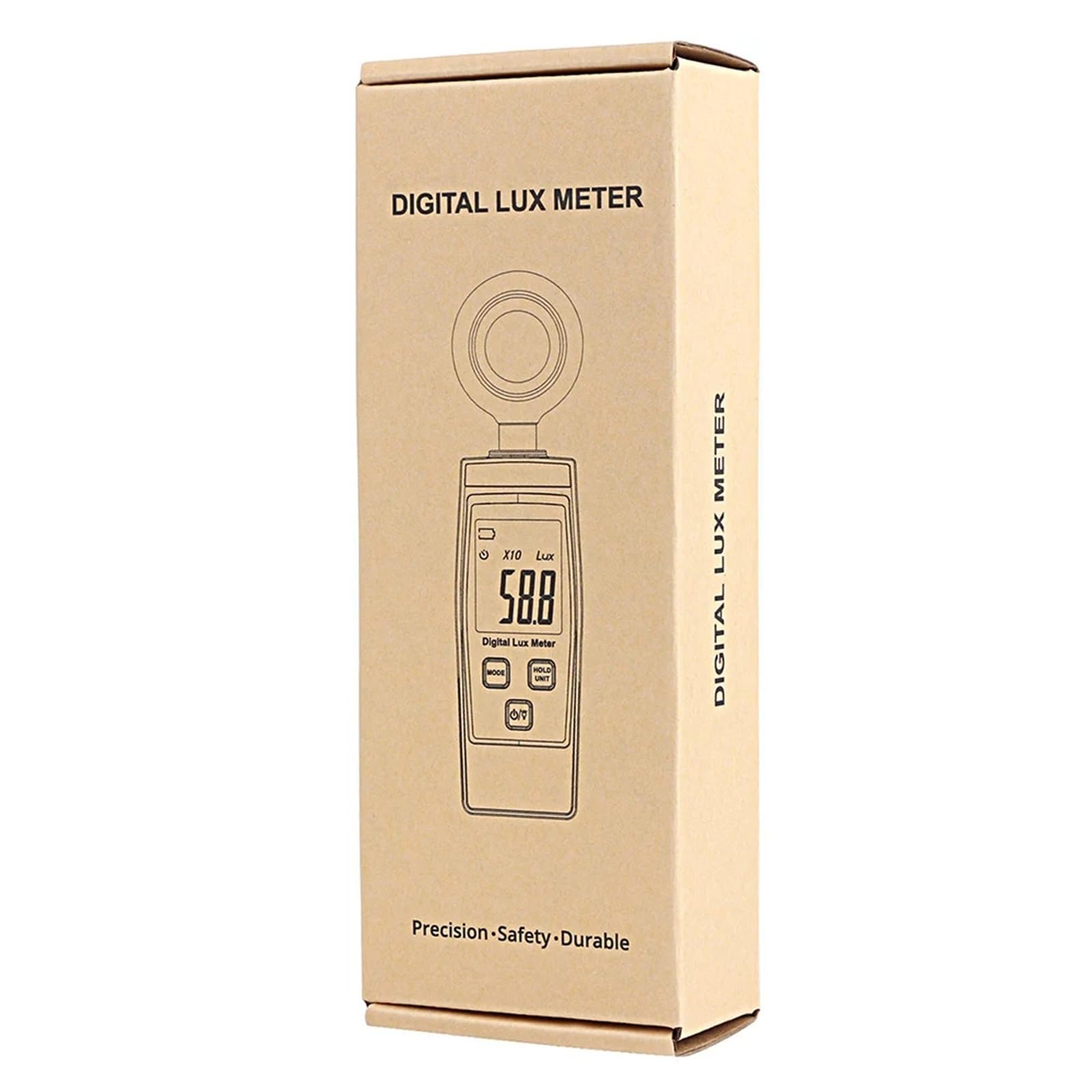 Luxómetro, Mini medidor Digital de Lux, luminómetro con pantalla LCD, fotómetro de 0-200000 Lux, medidor de luz de alta precisión, medidor de medida Lux/FC