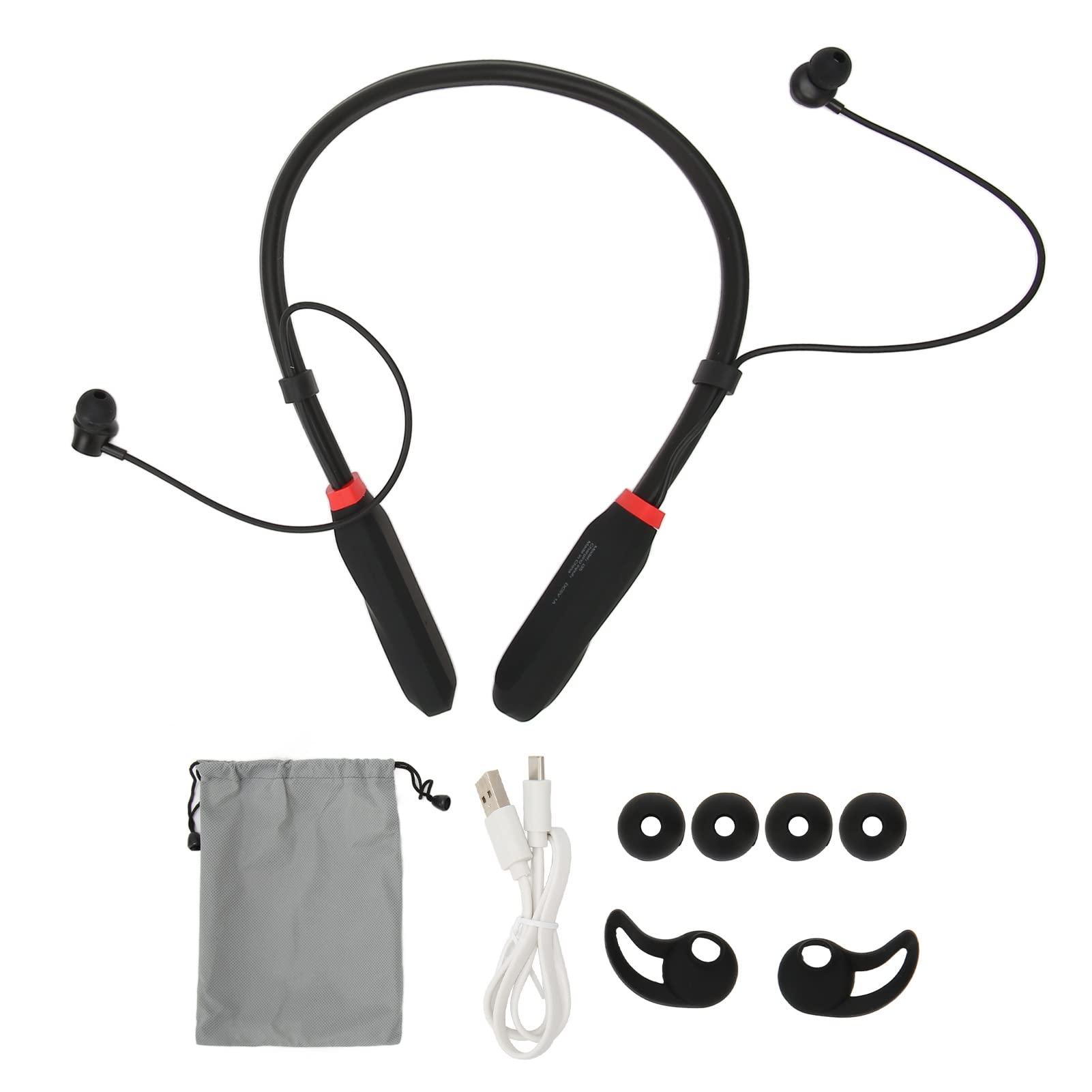 Yunir Cuffie Bluetooth con Archetto da Collo, Auricolari Wireless Impermeabili con Cancellazione del Rumore, Cuffie Stereo HiFi con Bassi Profondi per Sport, Viaggi, attività