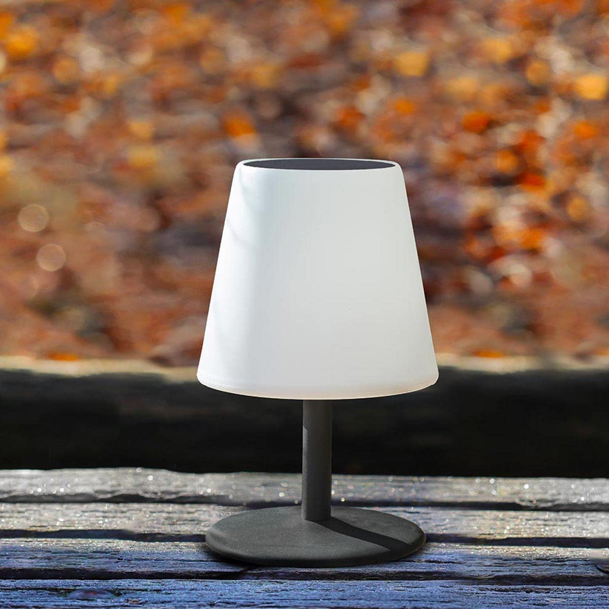 Lumisky Set di 2 lampade da tavolo solari e ricaricabili a LED bianco caldo/bianco dimmerabili STANDY TINY SOLAR H25cm