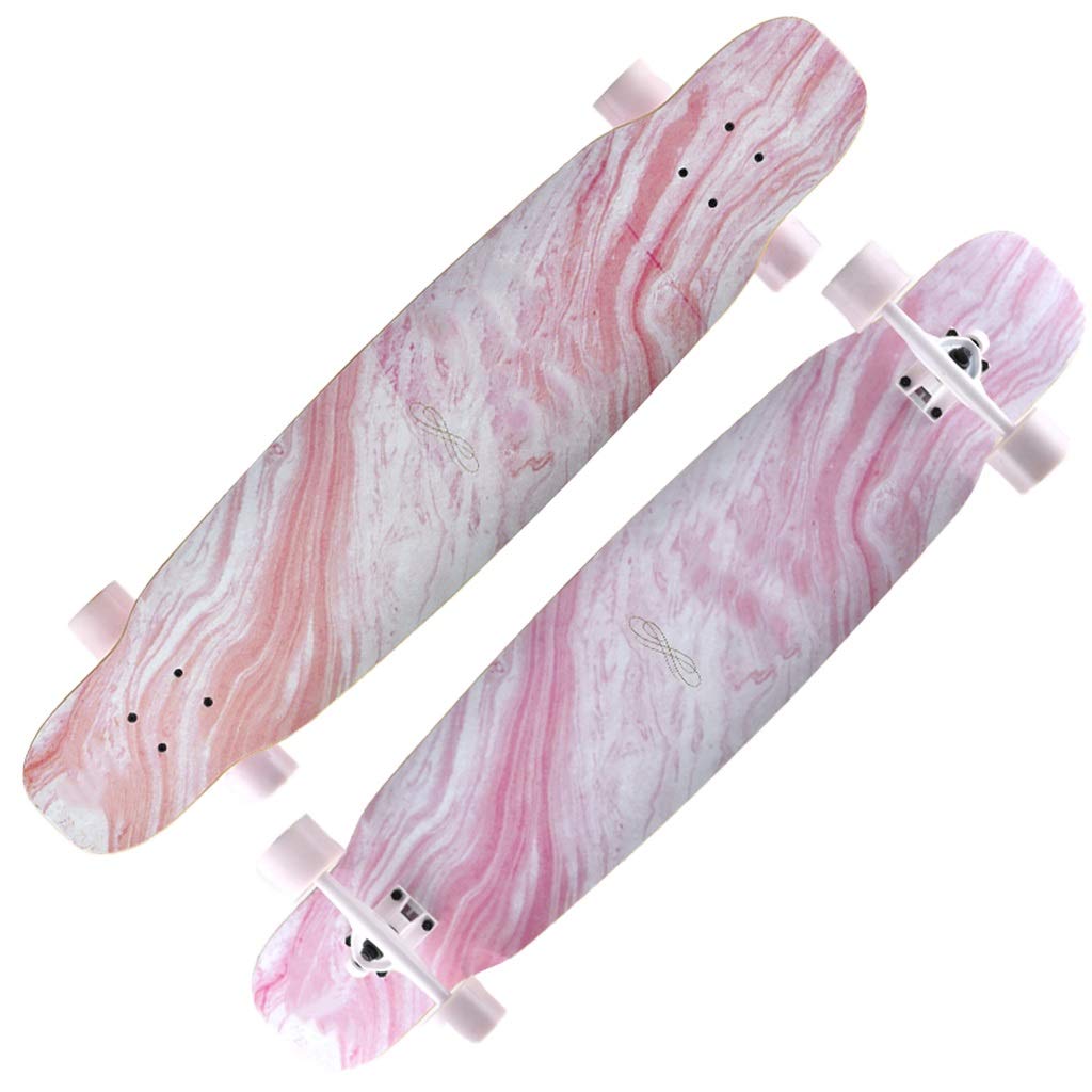 TXTC 42 pulgadas monopatines completos, longboard skateboard, Cruiser Retro Skateboard para adultos niños jóvenes principiantes (color: D)