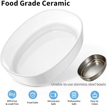 HoneyGuaridan RFID Automatic Cat Feeder with Collar Tag-Activated Personalized Meal, 4.6L 5G WiFi APP Control Cat Food Dispenser with Diet Tracking and Anti-theft for Multi Pet Home and Different Diet