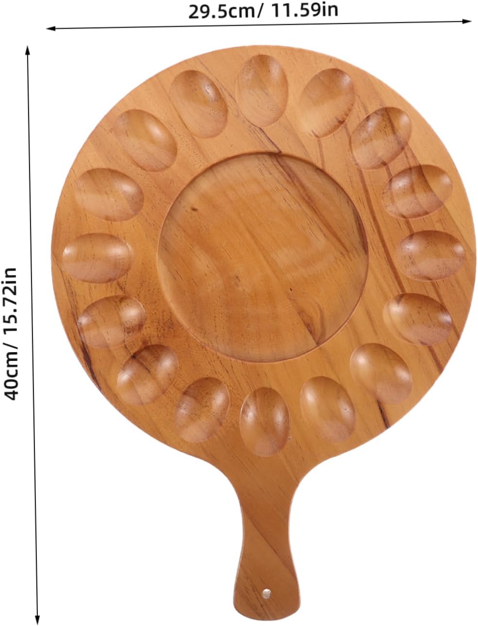 Wooden Egg Holder Tray for Refrigerator Creative Multi-Compartment Egg Organizer Lid for Kitchen Countertop and Fridge