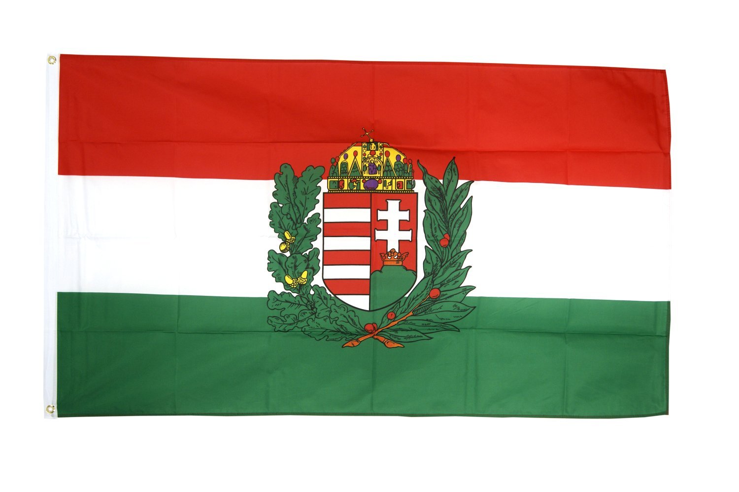 XXL Drapeau Hongrie avec Blason 150 x 250 cm