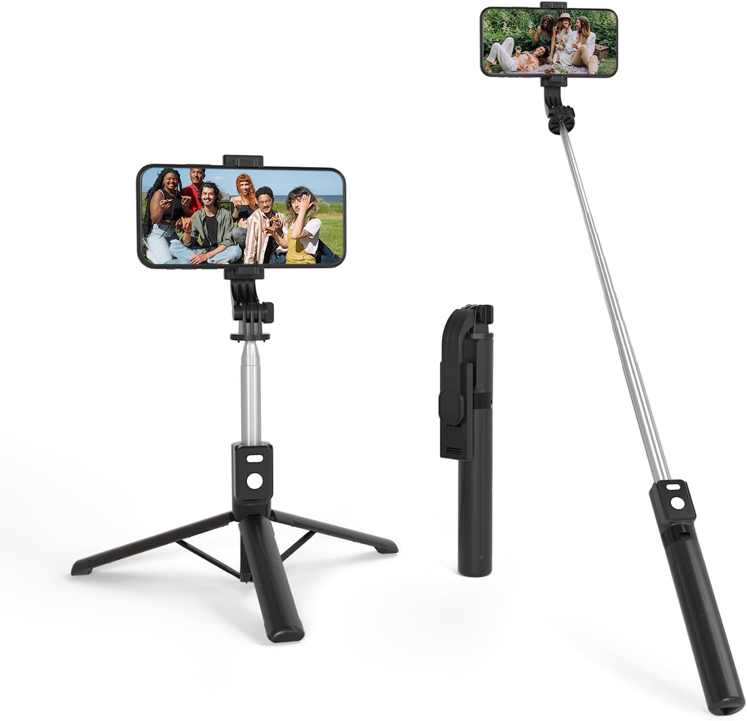 44” Cell Phone Tripod Selfie Stick Tripod Stand Wireless