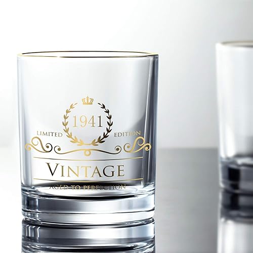 Miniatura 2 de Vasos de whisky 1941, regalos de cumpleaños número 83 para mujeres, hombres, damas de honor, regalo del día de la madre, regalo del día del padre,