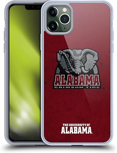 Miniatura 394 de Head Case Designs Funda de gel con logotipo oficial de la Universidad de Alabama UA [protección de grado militar] compatible con Apple iPhone 11