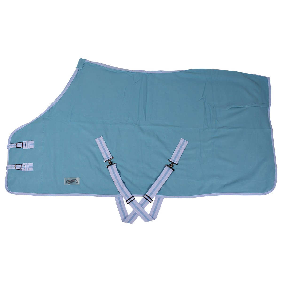 QHP Coperta in Pile per Cavalli con Cinghia Color