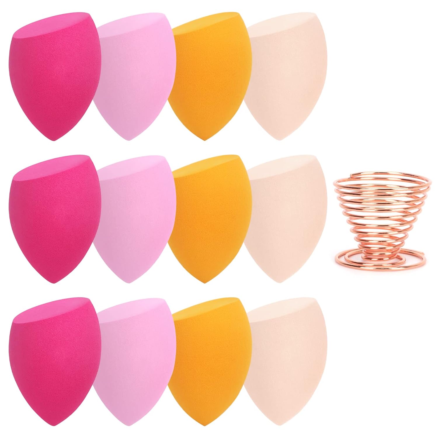 GoodSing 13PCS Beauty Makeup Sponges Blender Set, 12PCS Makeup Sponges With 1 Makeup Sponge Holder, Under Eyes Blender Beauty Foundation Blending Sponge for Dry & Wet Use GoodSing 13PCS Beauty Makeup Sponges Blender Set, 12PCS Makeup Sponges With 1 Makeup Sponge Holder, Under Eyes Blender Beauty Foundation Blending Sponge for Dry & Wet Use