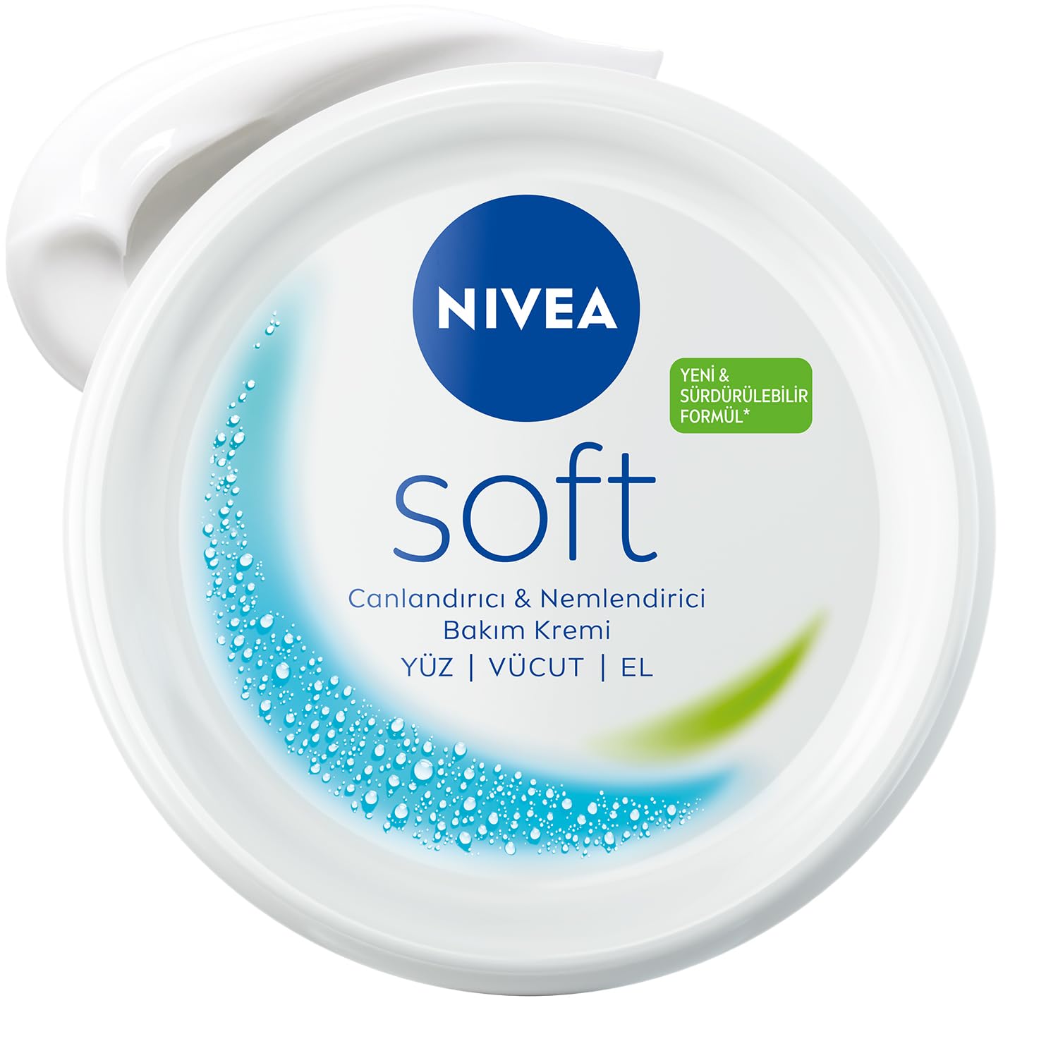 NIVEA Soft Nemlendirici Bakım Kremi 300 ml, 48 Saat Nemlendirme, Jojba Yağı,E Vitamini, Yüz,El,Vücut İçin,Paraben İçermez