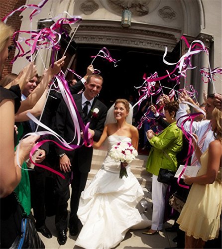 Wishprom Ribbon Wands Sticks Streamers for Wedding Party Favor (Mint-30PCS) - Thumbnail 6