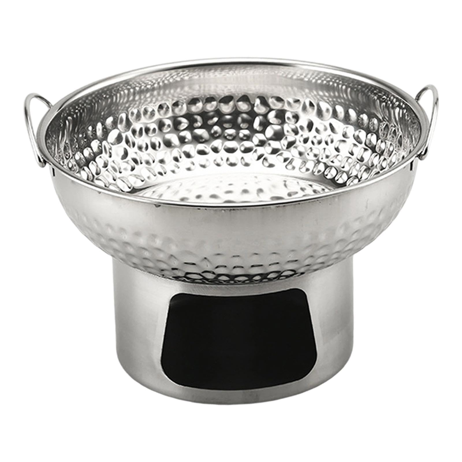Faitout ustensile pour fondue pot pour pot sec inox argenté Fenteer
